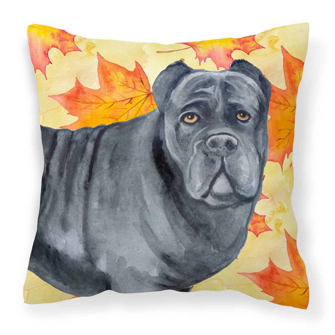 Cane Corso Fall Fabric Decorative Pillow BB9955PW1818 by Caroline's Treasures