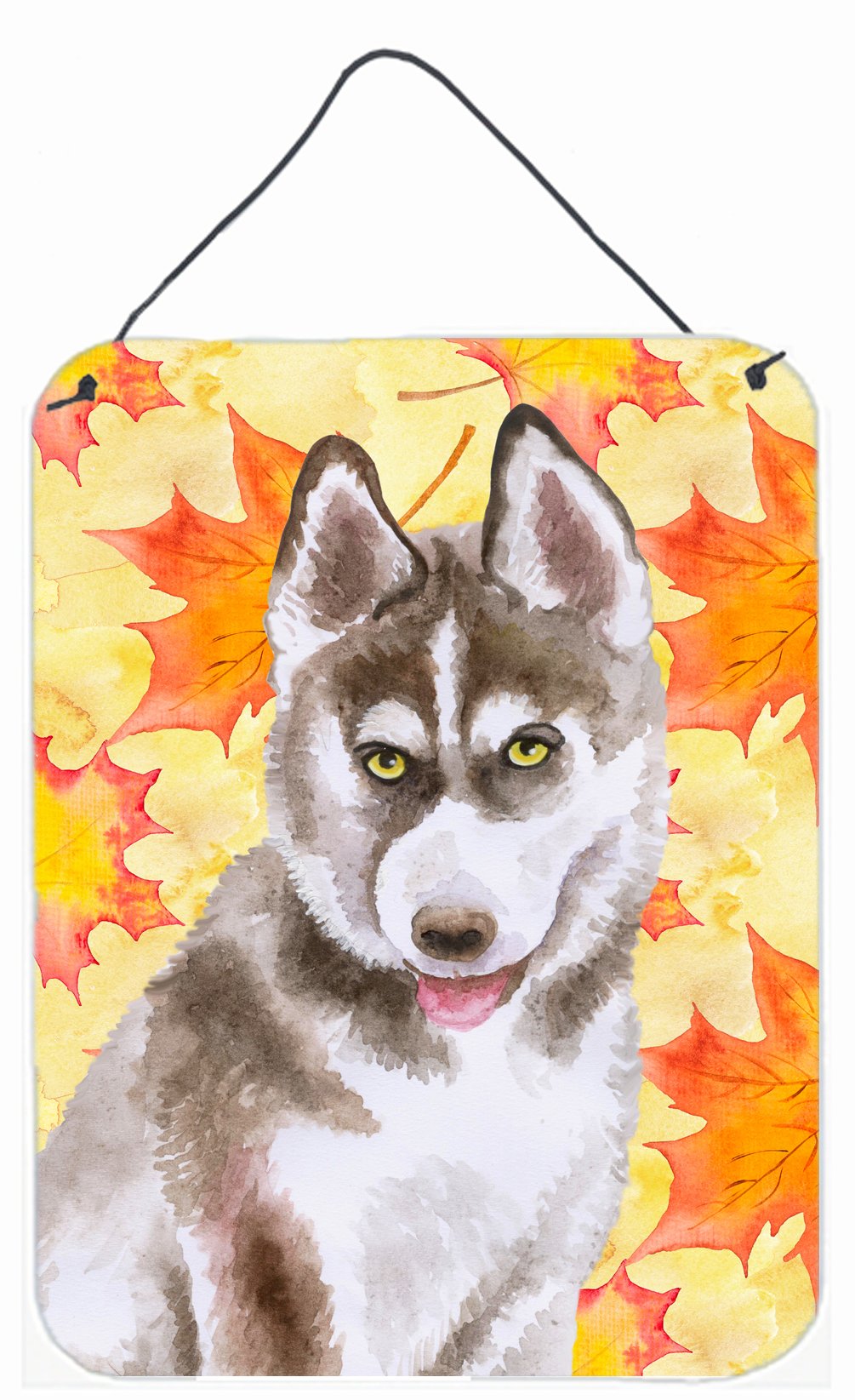 Siberian Husky Grey Fall Wall or Door Hanging Prints BB9957DS1216 by Caroline's Treasures