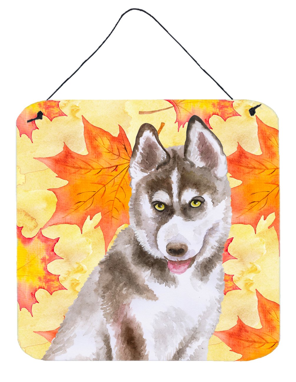 Siberian Husky Grey Fall Wall or Door Hanging Prints BB9957DS66 by Caroline's Treasures