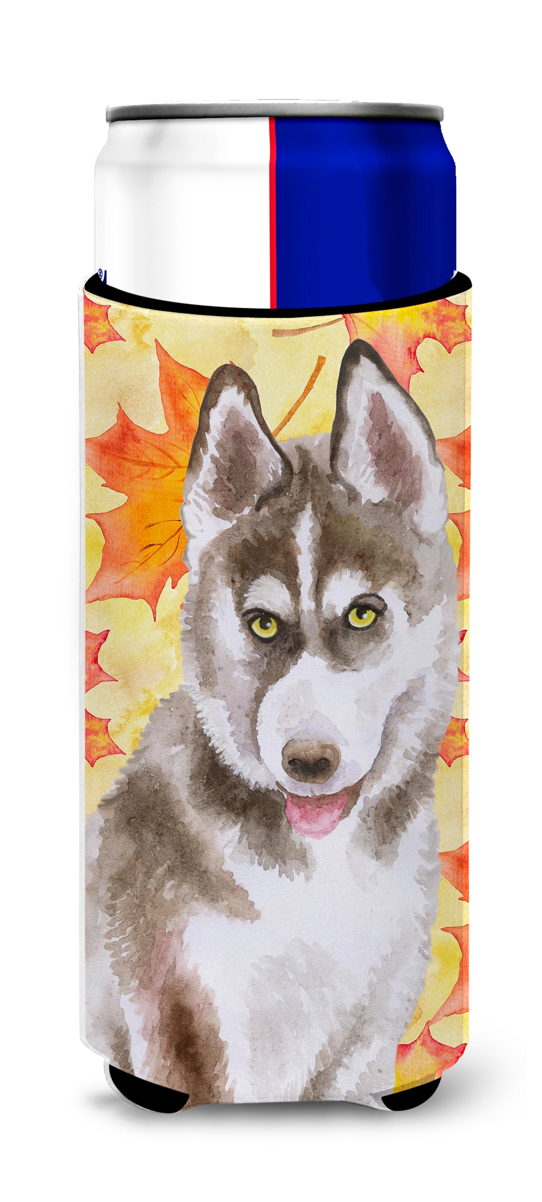 Siberian Husky Grey Fall  Ultra Hugger for slim cans BB9957MUK  the-store.com.