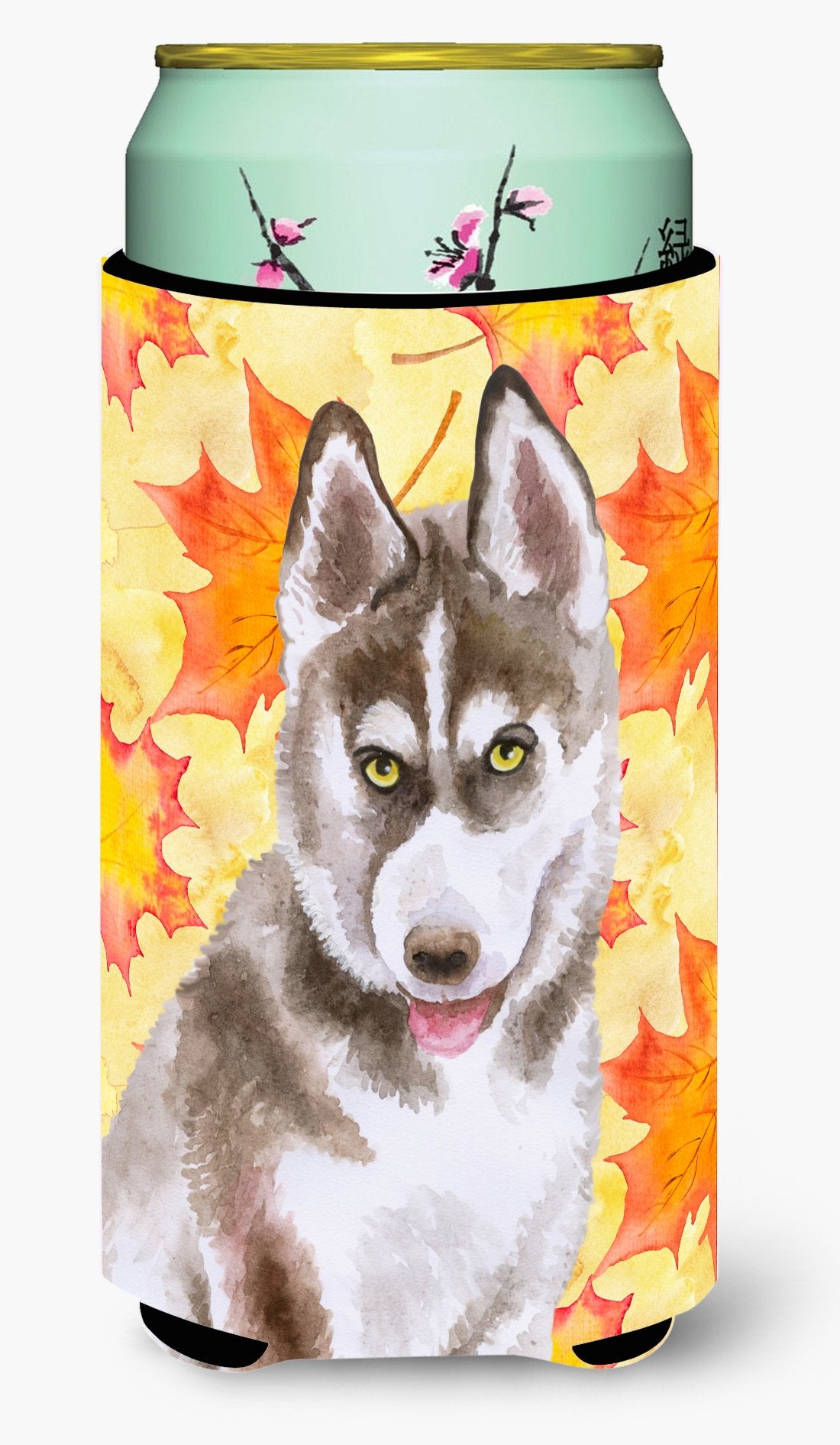 Siberian Husky Grey Fall Tall Boy Beverage Insulator Hugger BB9957TBC by Caroline's Treasures