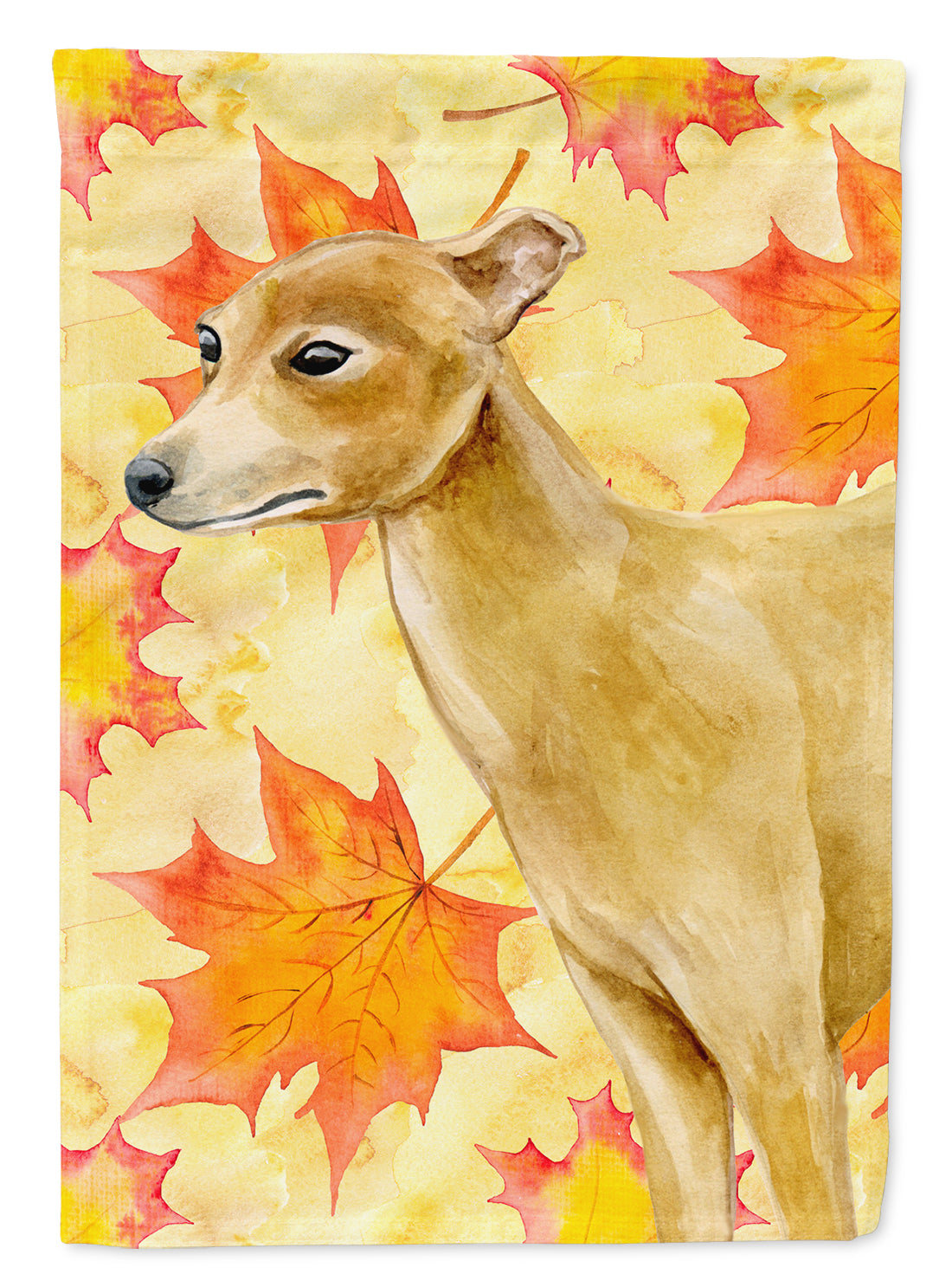 Italian Greyhound Fall Flag Canvas House Size BB9959CHF  the-store.com.