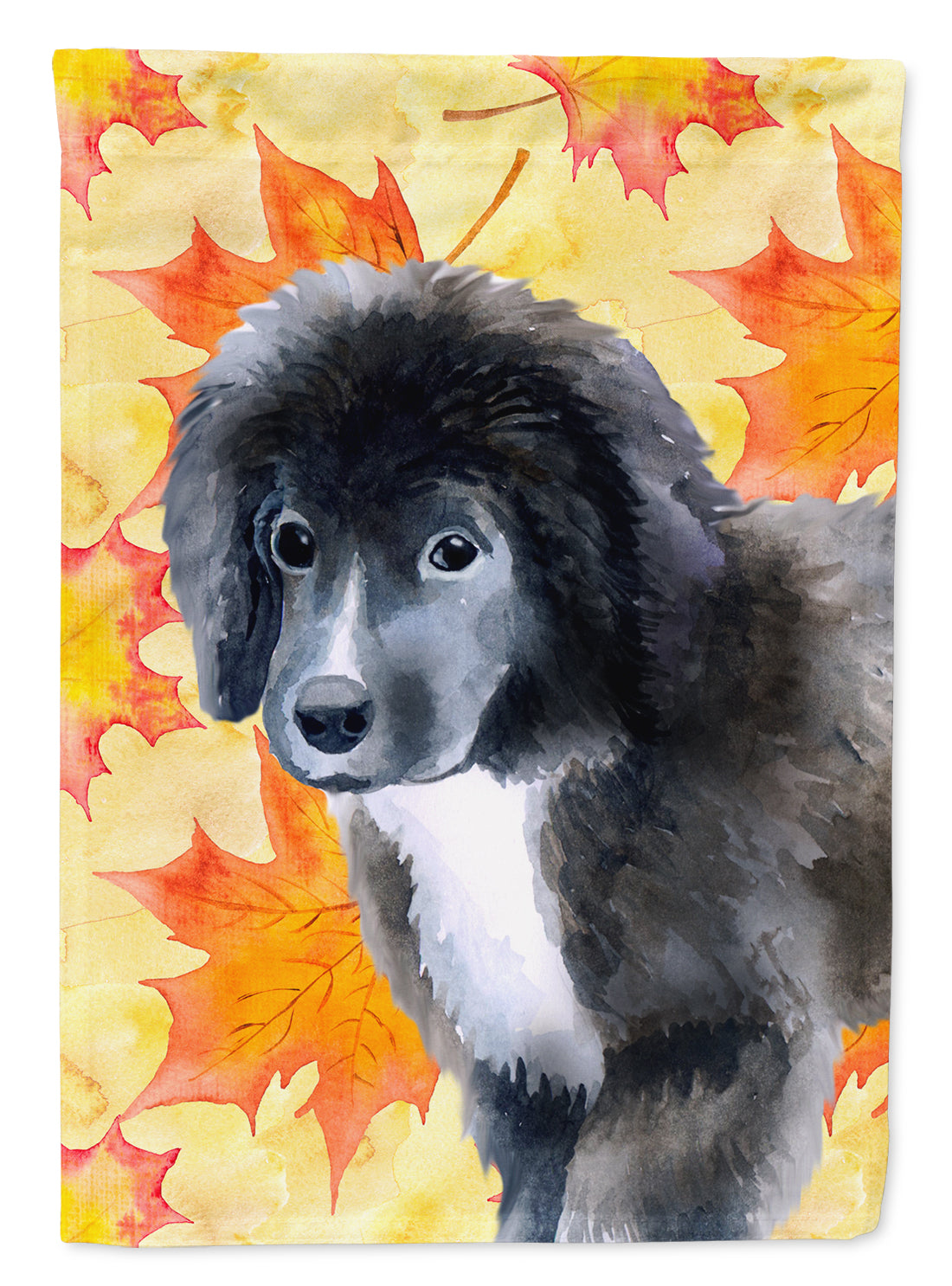 Newfoundland Puppy Fall Flag Garden Size BB9960GF  the-store.com.