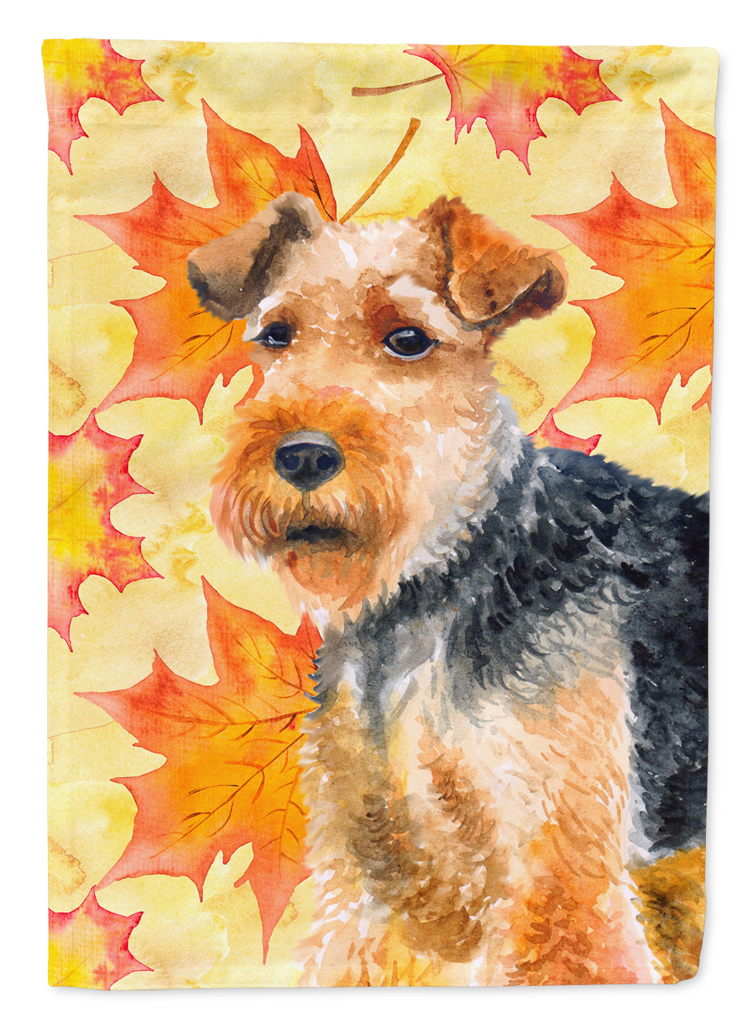 Welsh Terrier Fall Flag Garden Size BB9961GF  the-store.com.