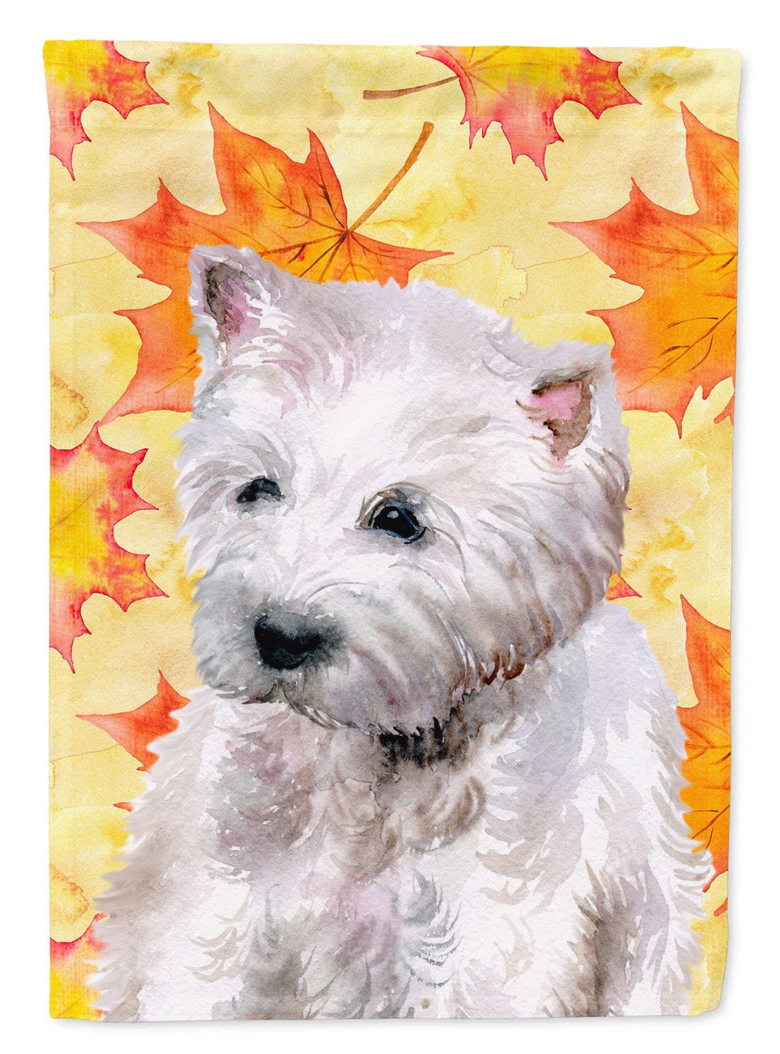 Westie Fall Flag Garden Size BB9962GF  the-store.com.