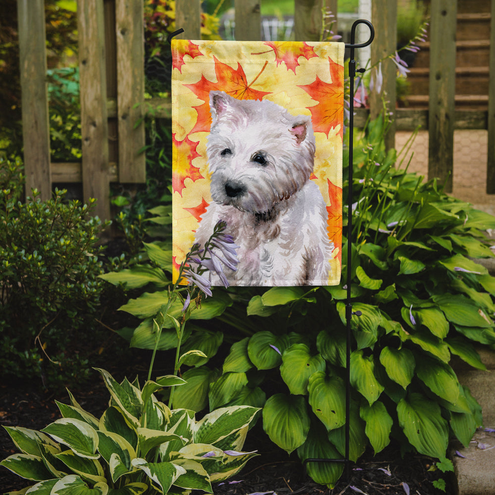 Westie Fall Flag Garden Size BB9962GF  the-store.com.