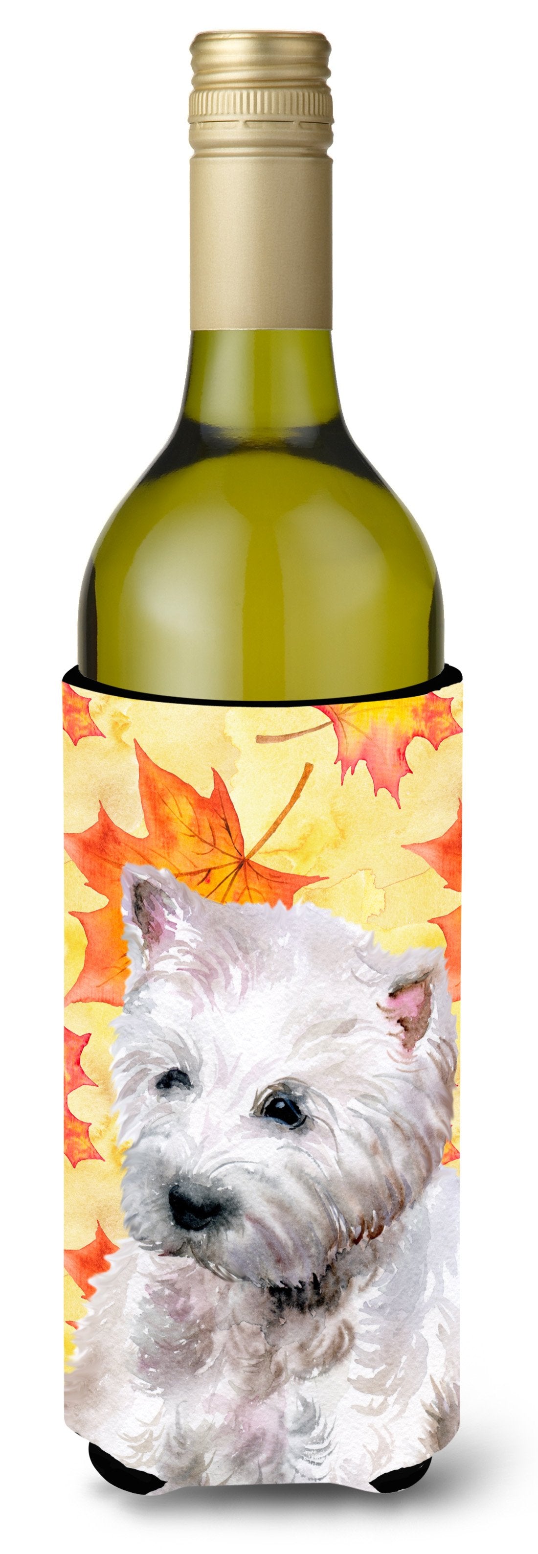 Westie Fall Wine Bottle Beverge Insulator Hugger BB9962LITERK by Caroline's Treasures