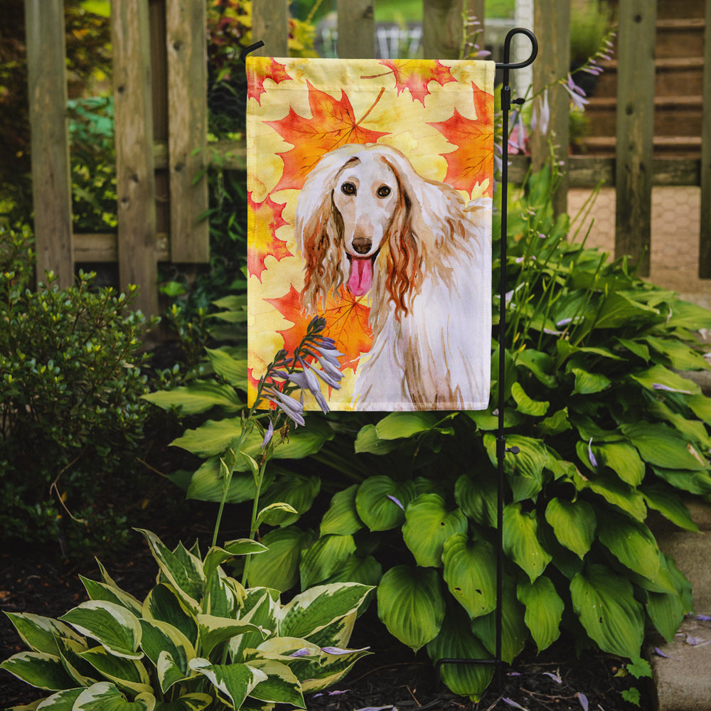 Afghan Hound Fall Flag Garden Size BB9963GF  the-store.com.