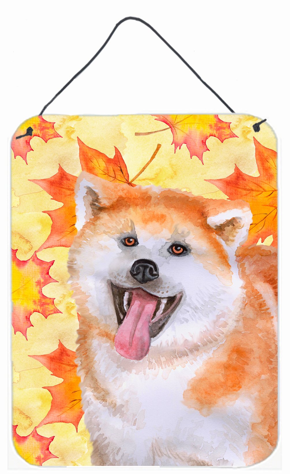 Akita Fall Wall or Door Hanging Prints BB9964DS1216 by Caroline's Treasures