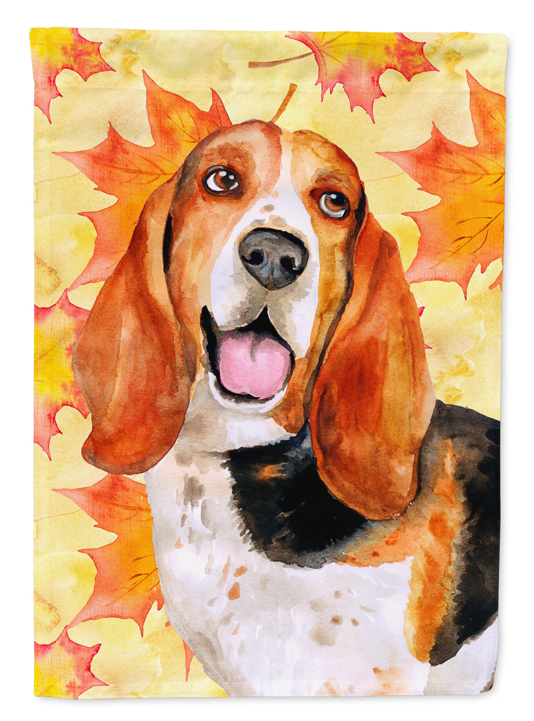 Basset Hound Fall Flag Garden Size BB9965GF  the-store.com.