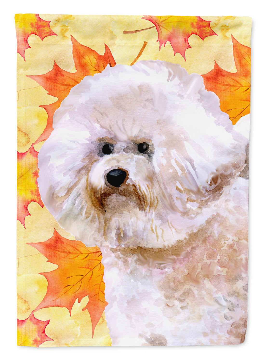 Bichon Frise #2 Fall Flag Canvas House Size BB9966CHF  the-store.com.
