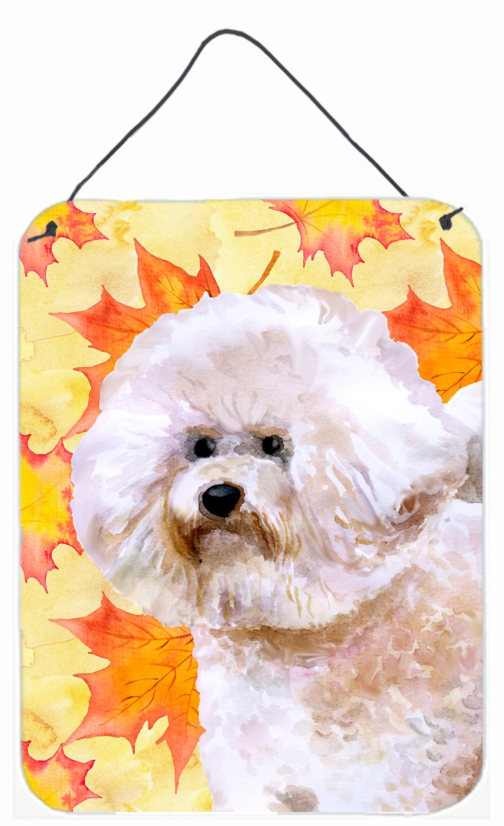 Bichon Frise #2 Fall Wall or Door Hanging Prints BB9966DS1216 by Caroline&#39;s Treasures