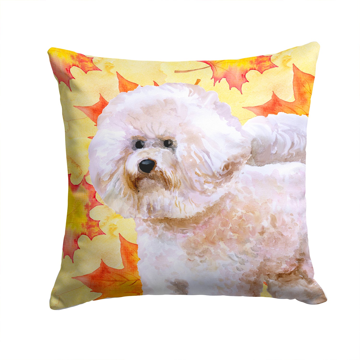 Bichon Frise #2 Fall Fabric Decorative Pillow BB9966PW1414 - the-store.com