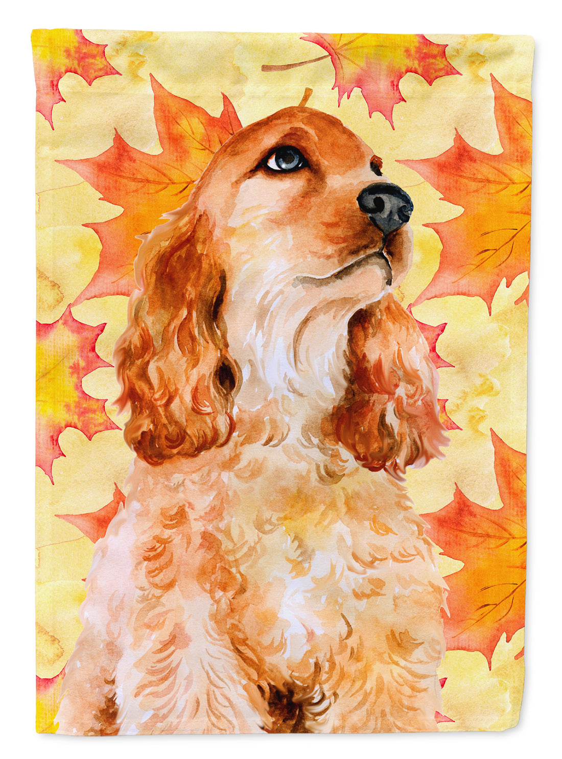 Cocker Spaniel Fall Flag Garden Size BB9967GF  the-store.com.