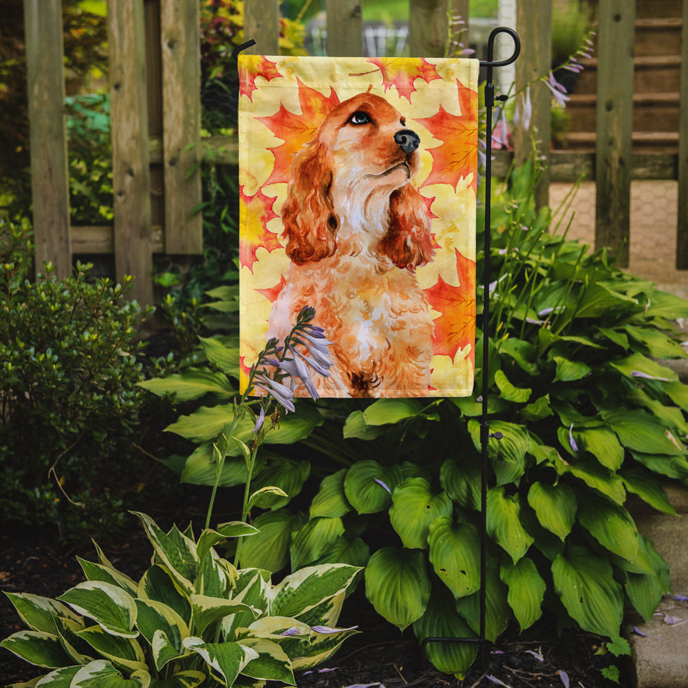 Cocker Spaniel Fall Flag Garden Size BB9967GF  the-store.com.