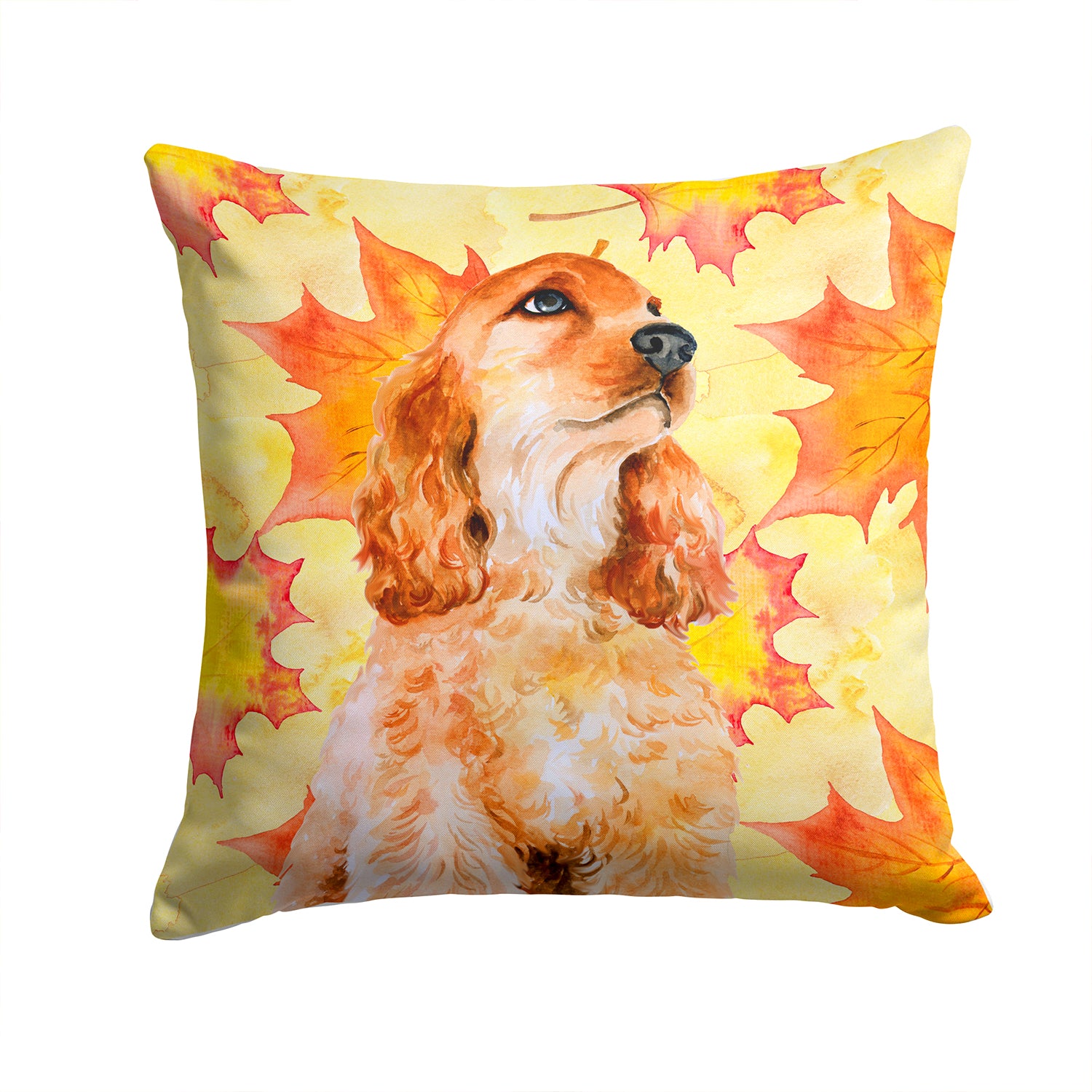 Cocker Spaniel Fall Fabric Decorative Pillow BB9967PW1414 - the-store.com