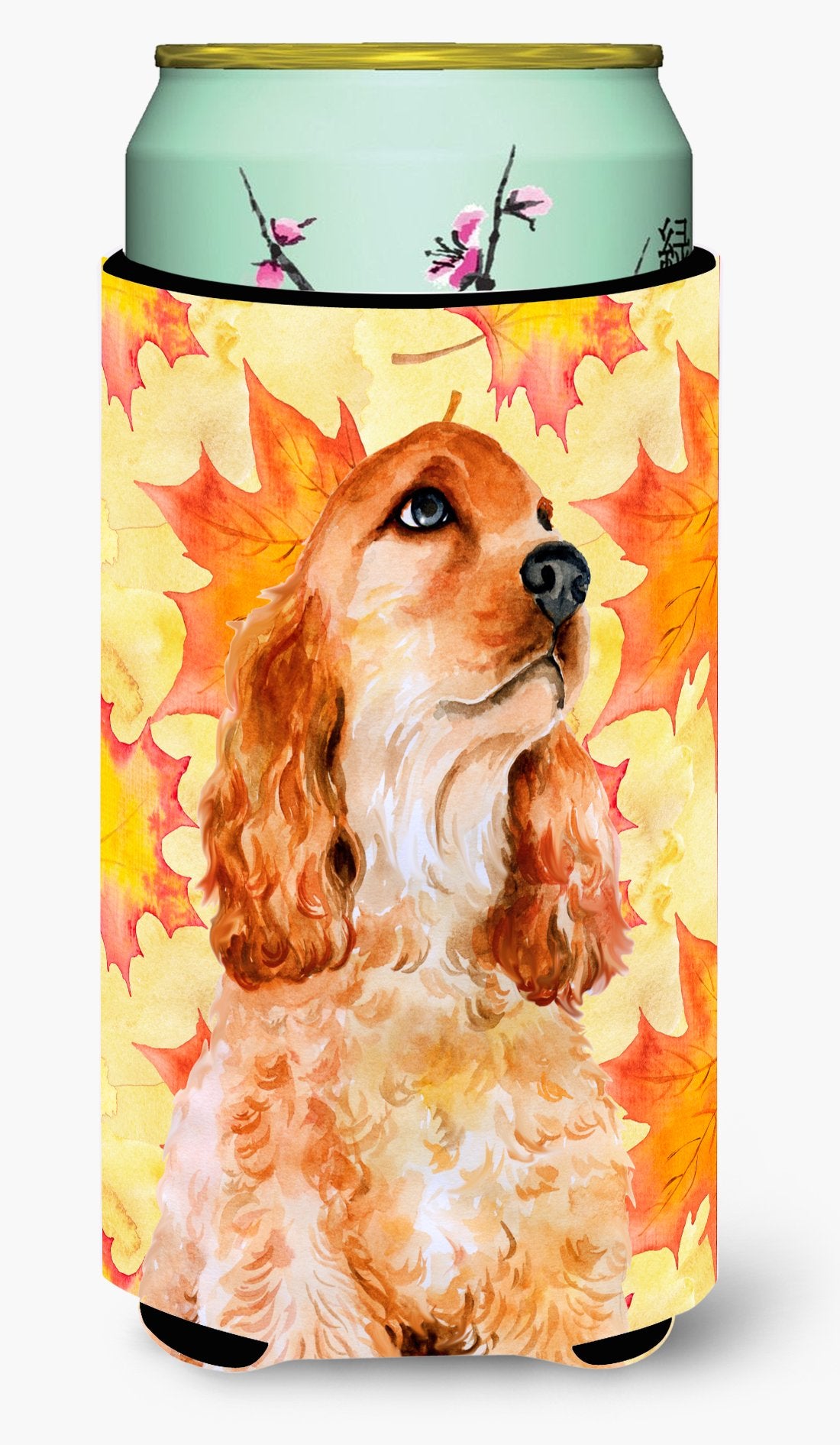 Cocker Spaniel Fall Tall Boy Beverage Insulator Hugger BB9967TBC by Caroline&#39;s Treasures