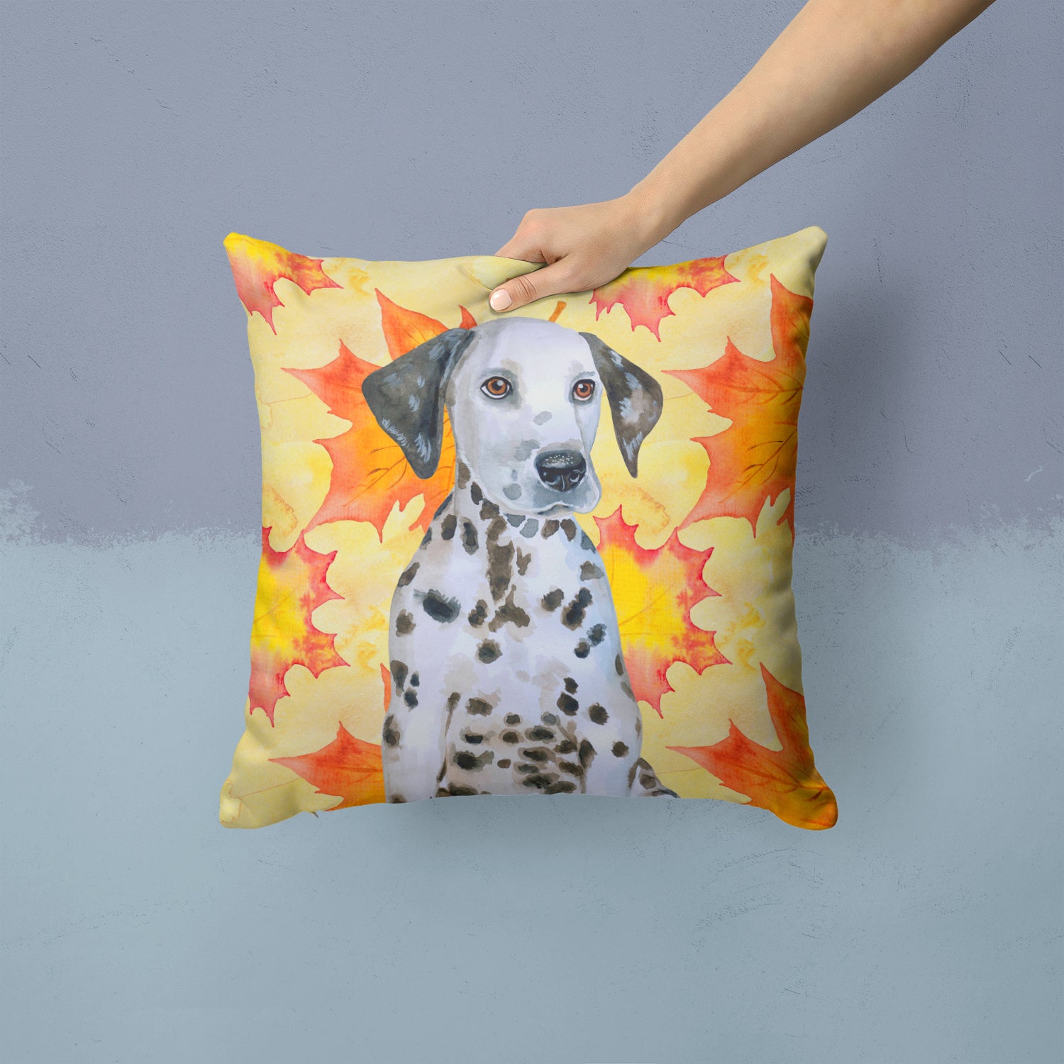 Dalmatian Puppy Fall Fabric Decorative Pillow - the-store.com