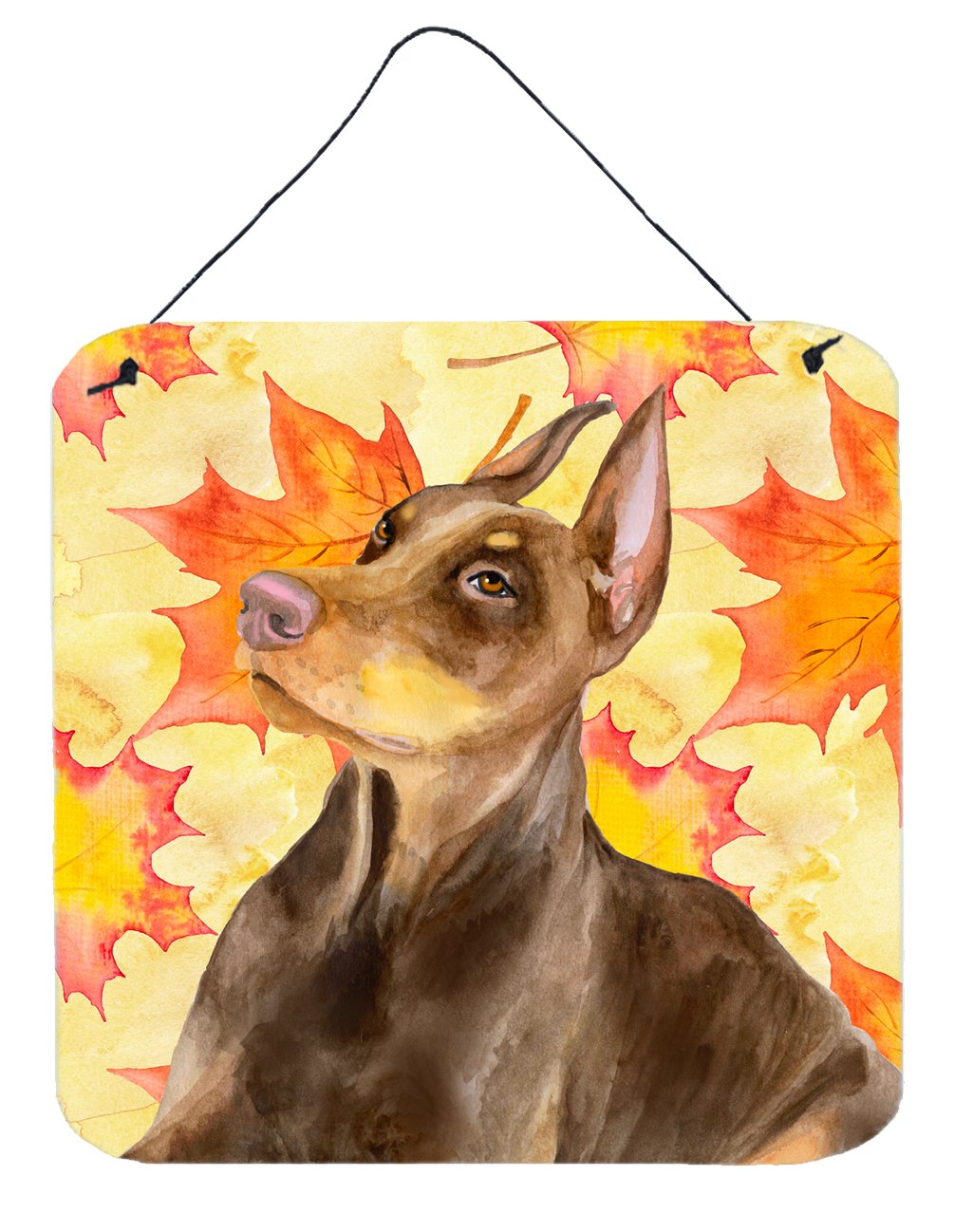 Doberman Pinscher Fall Wall or Door Hanging Prints BB9970DS66 by Caroline&#39;s Treasures