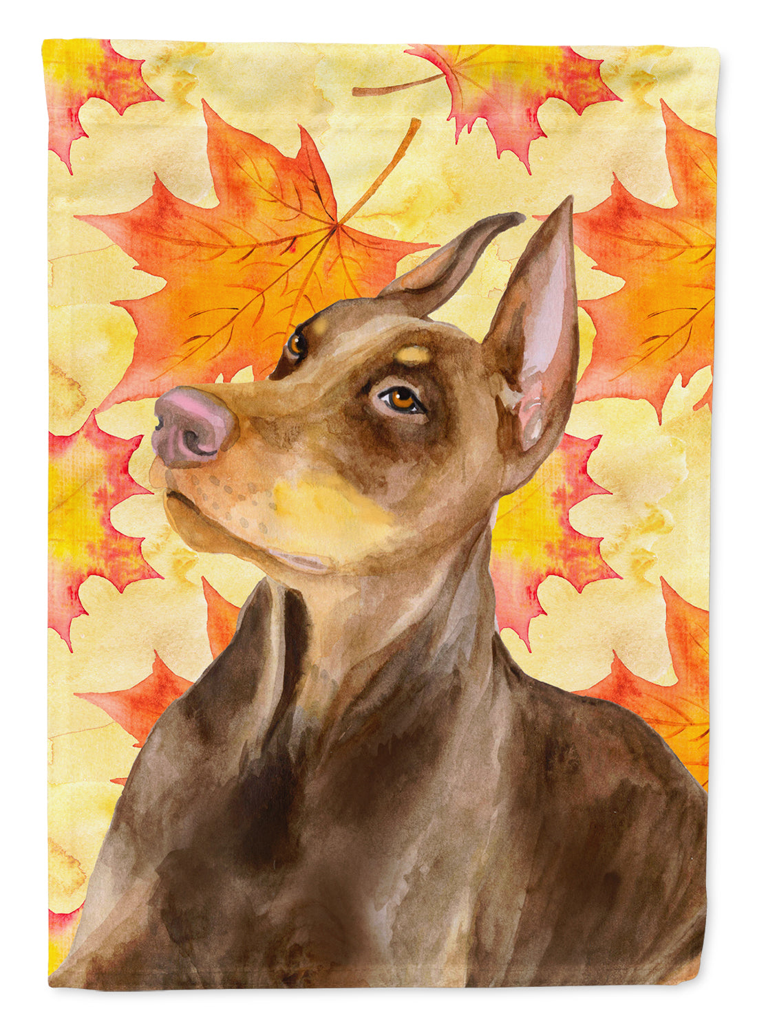 Doberman Pinscher Fall Flag Garden Size BB9970GF  the-store.com.