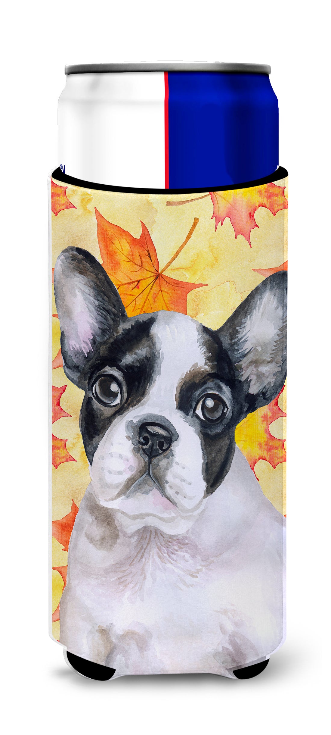 French Bulldog Black White Fall  Ultra Hugger for slim cans BB9971MUK  the-store.com.