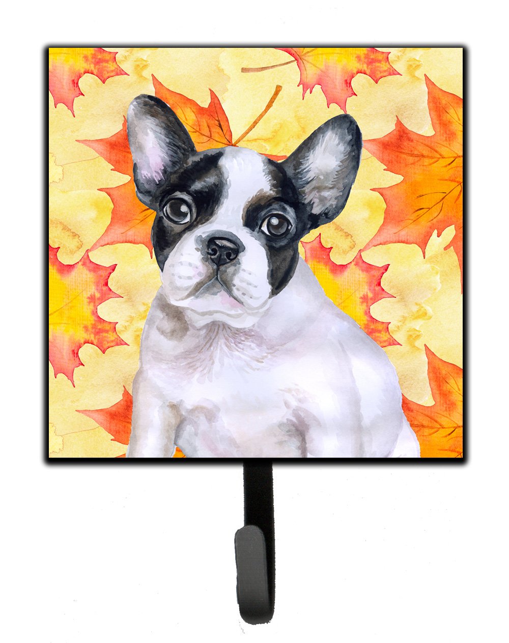 French Bulldog Black White Fall Leash or Key Holder BB9971SH4 by Caroline&#39;s Treasures