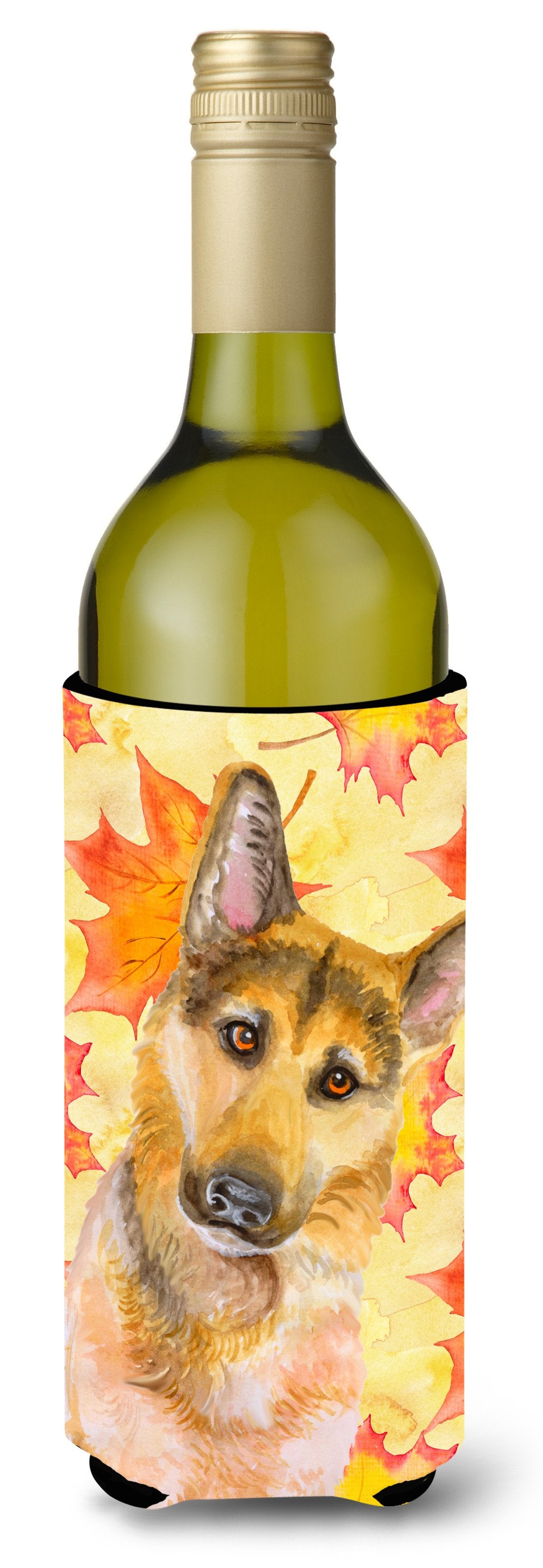 German Shepherd #2 Fall Wine Bottle Beverge Insulator Hugger BB9972LITERK by Caroline's Treasures