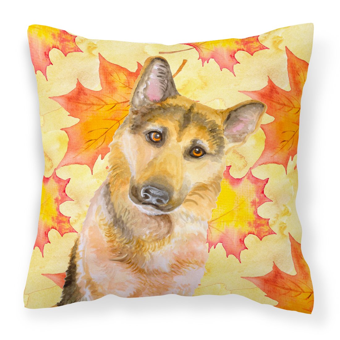 German Shepherd #2 Fall Fabric Decorative Pillow BB9972PW1818 by Caroline's Treasures