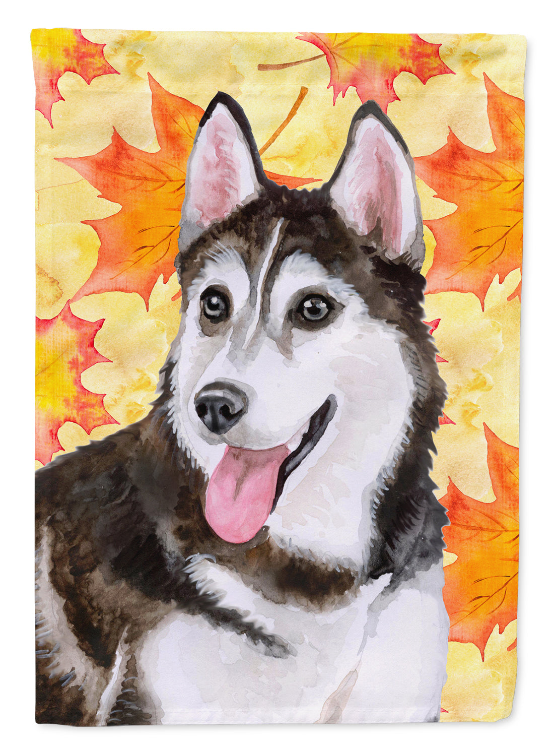 Siberian Husky #2 Fall Flag Canvas House Size BB9973CHF  the-store.com.