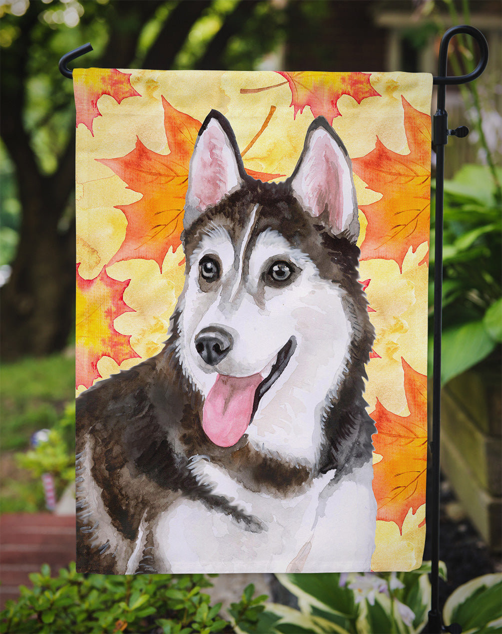 Siberian Husky #2 Fall Flag Garden Size BB9973GF  the-store.com.