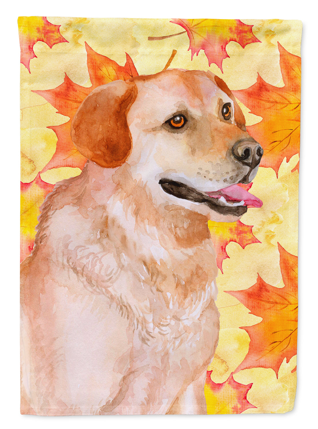 Labrador Retriever Fall Flag Canvas House Size BB9975CHF  the-store.com.