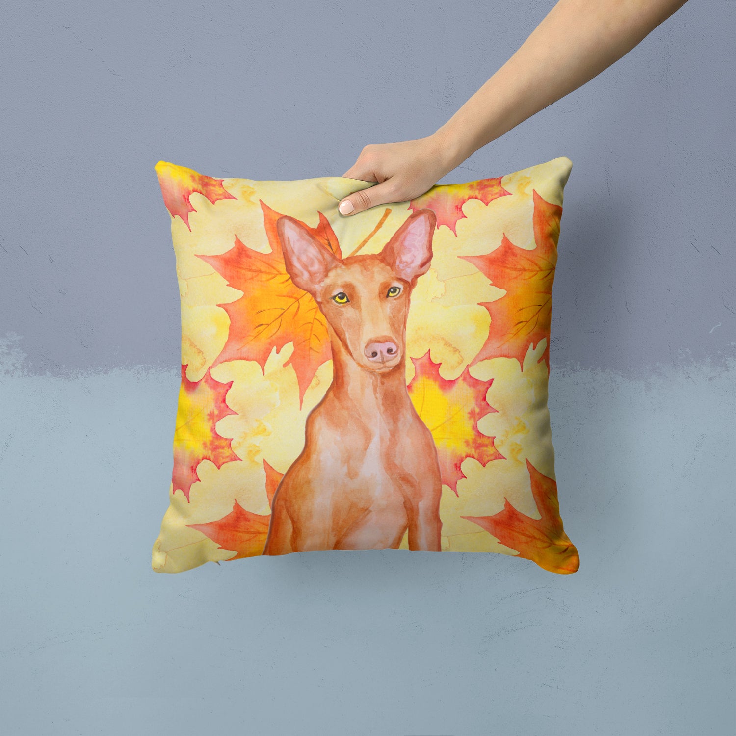 Pharaoh Hound Fall Fabric Decorative Pillow BB9976PW1414 - the-store.com