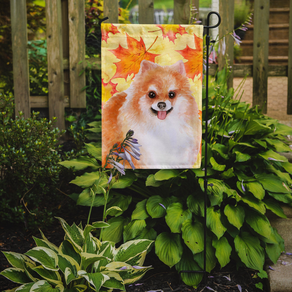 Pomeranian #2 Fall Flag Garden Size BB9977GF  the-store.com.