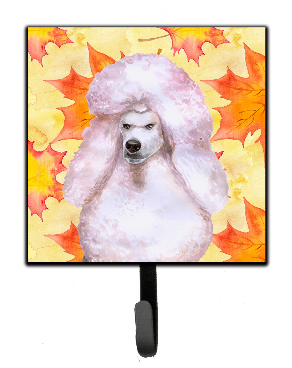 White Standard Poodle Fall Leash or Key Holder BB9978SH4 by Caroline's Treasures