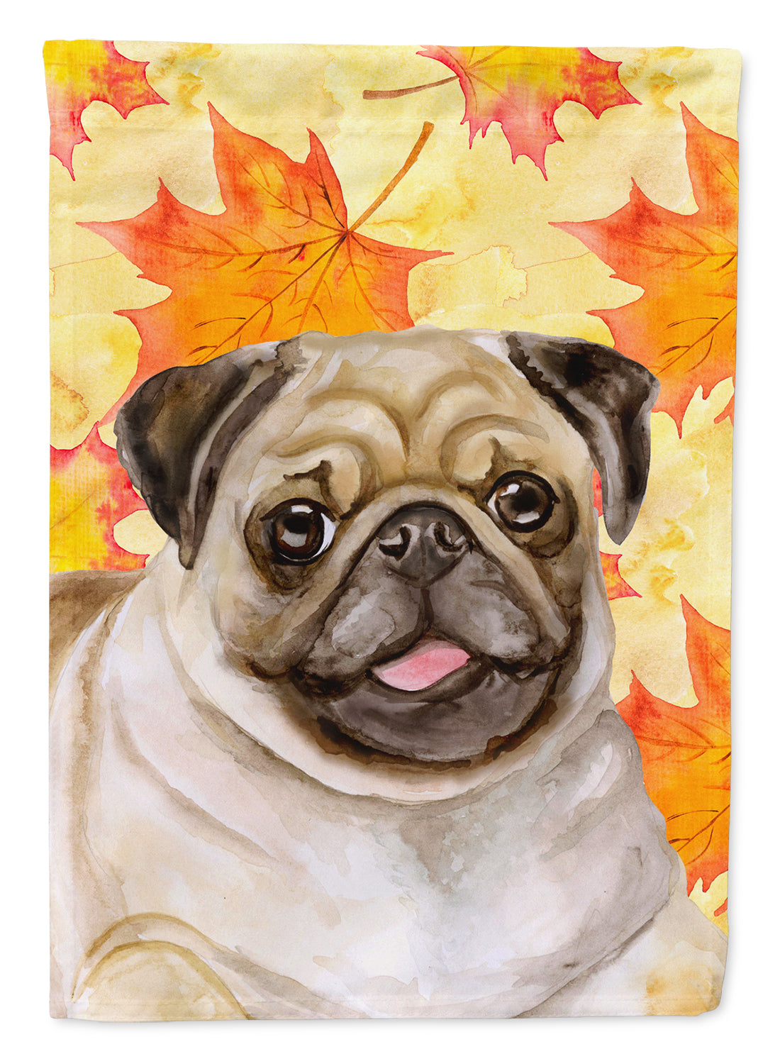 Fawn Pug Fall Flag Garden Size BB9979GF  the-store.com.