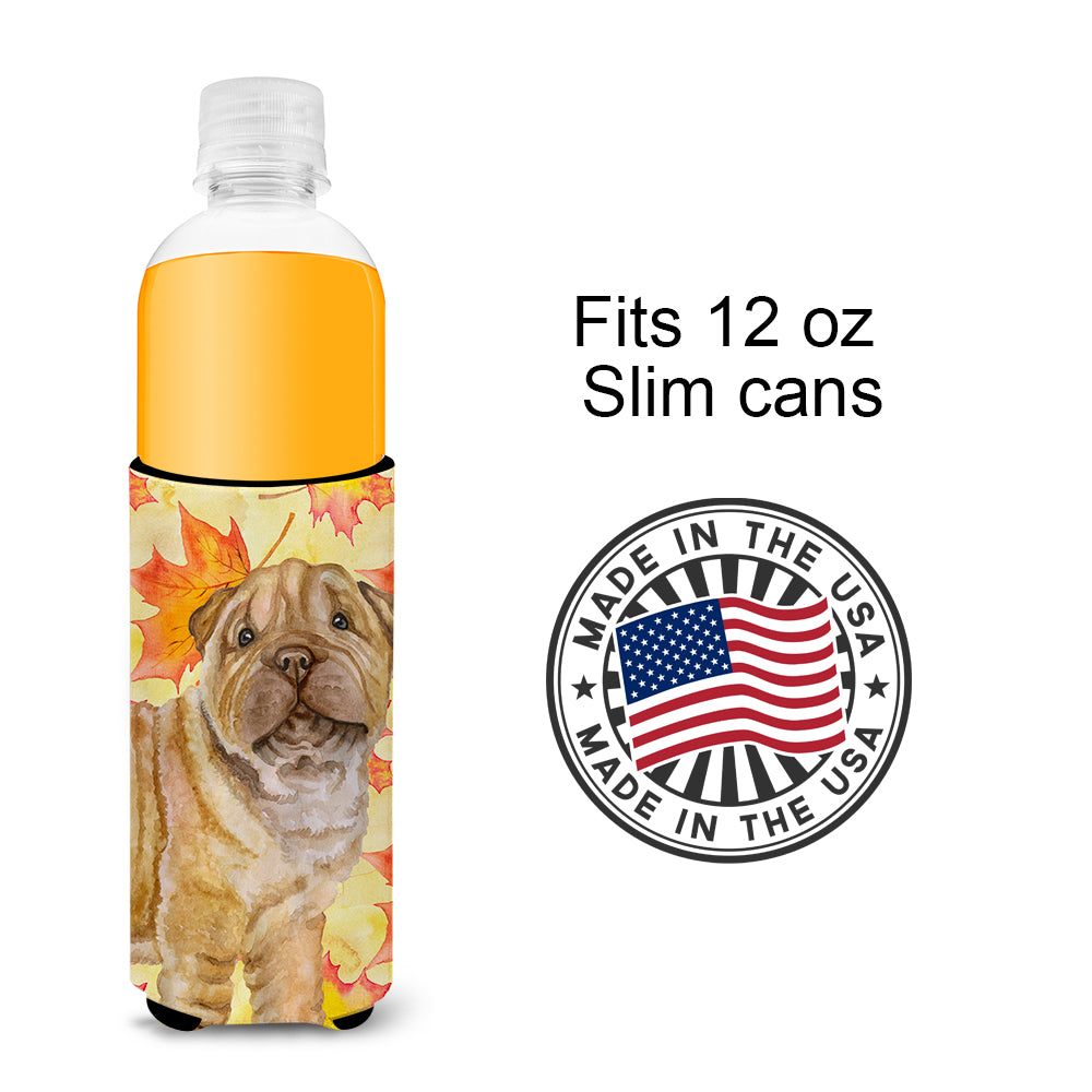 Shar Pei Puppy Fall  Ultra Hugger for slim cans BB9980MUK  the-store.com.