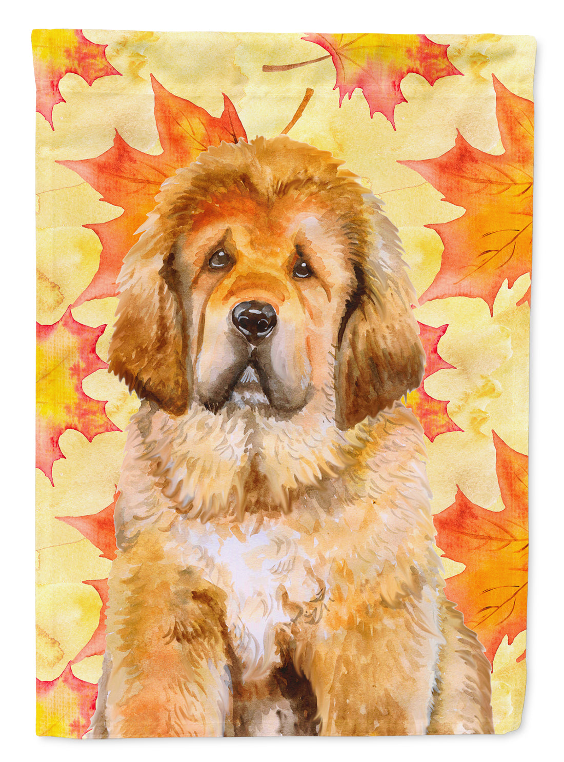 Tibetan Mastiff Fall Flag Canvas House Size BB9982CHF  the-store.com.