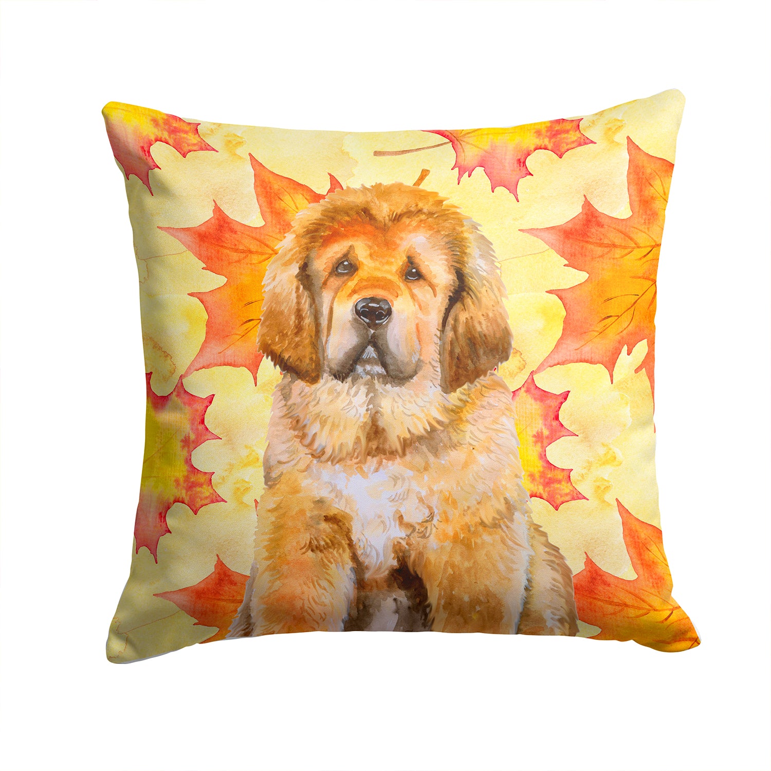 Tibetan Mastiff Fall Fabric Decorative Pillow BB9982PW1414 - the-store.com