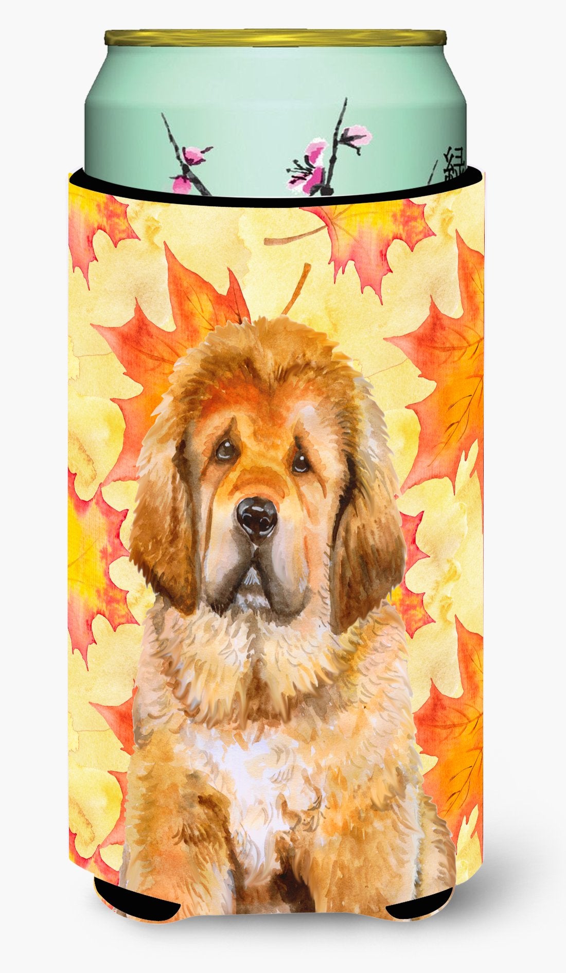 Tibetan Mastiff Fall Tall Boy Beverage Insulator Hugger BB9982TBC by Caroline's Treasures