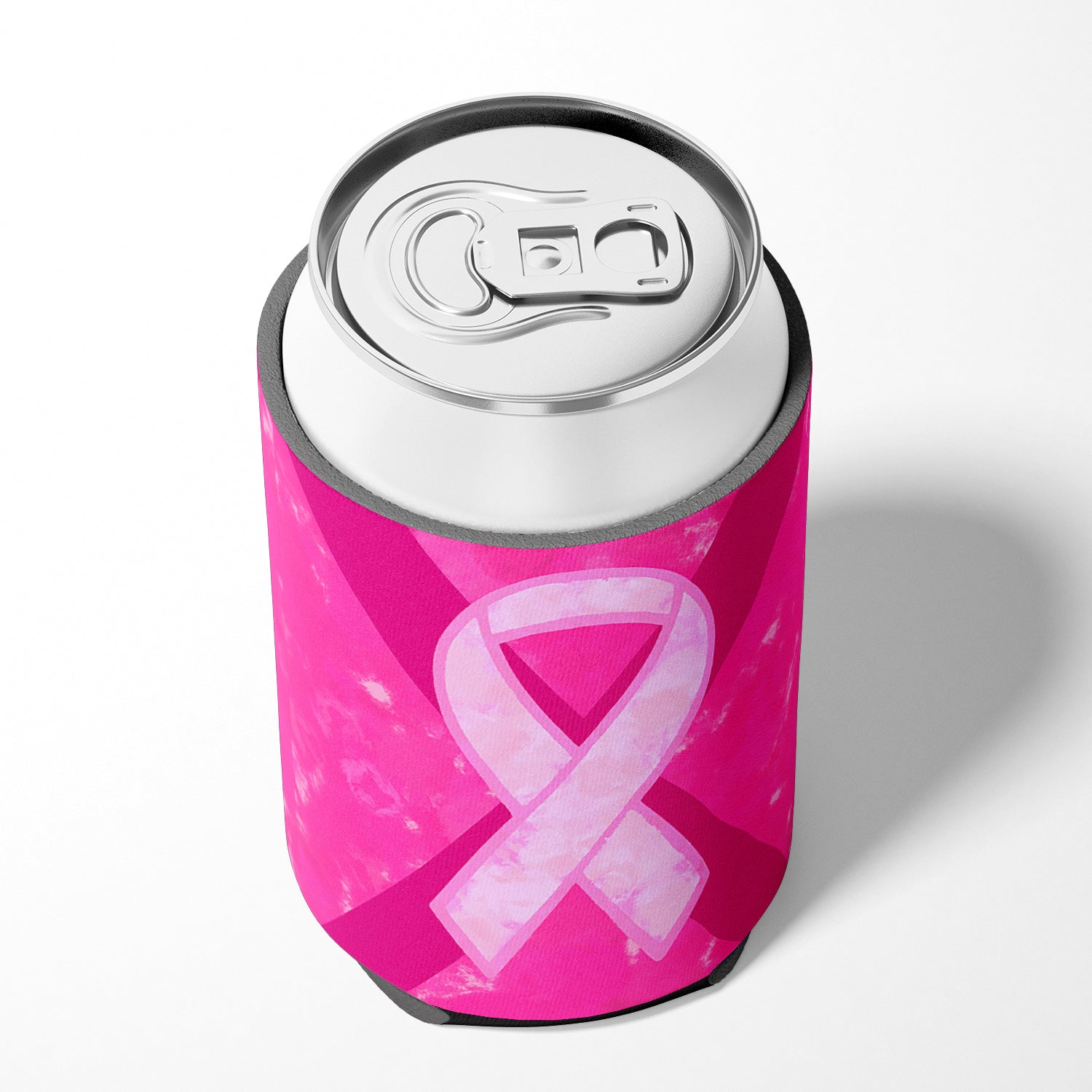 Breast Cancer Battle Flag Can or Bottle Beverage Insulator Hugger.