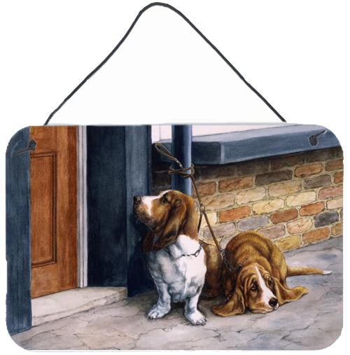 Bassets Basset Hound Wall or Door Hanging Prints BDBA0016DS812 by Caroline's Treasures