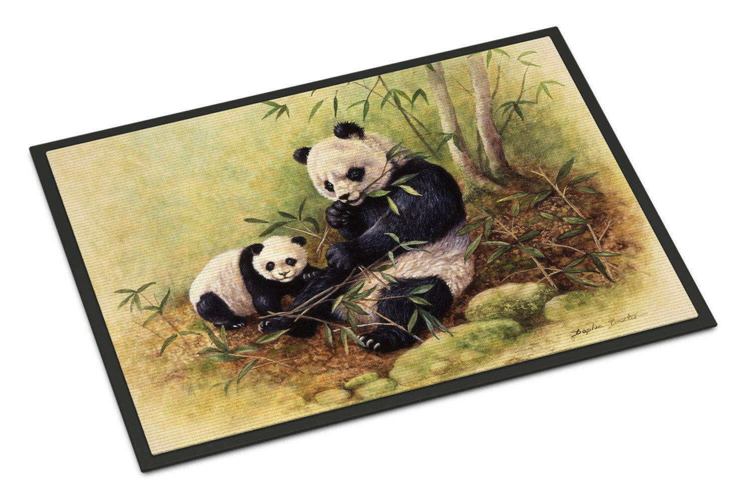 Panda Bears by Daphne Baxter Indoor or Outdoor Mat 24x36 BDBA0111JMAT - the-store.com