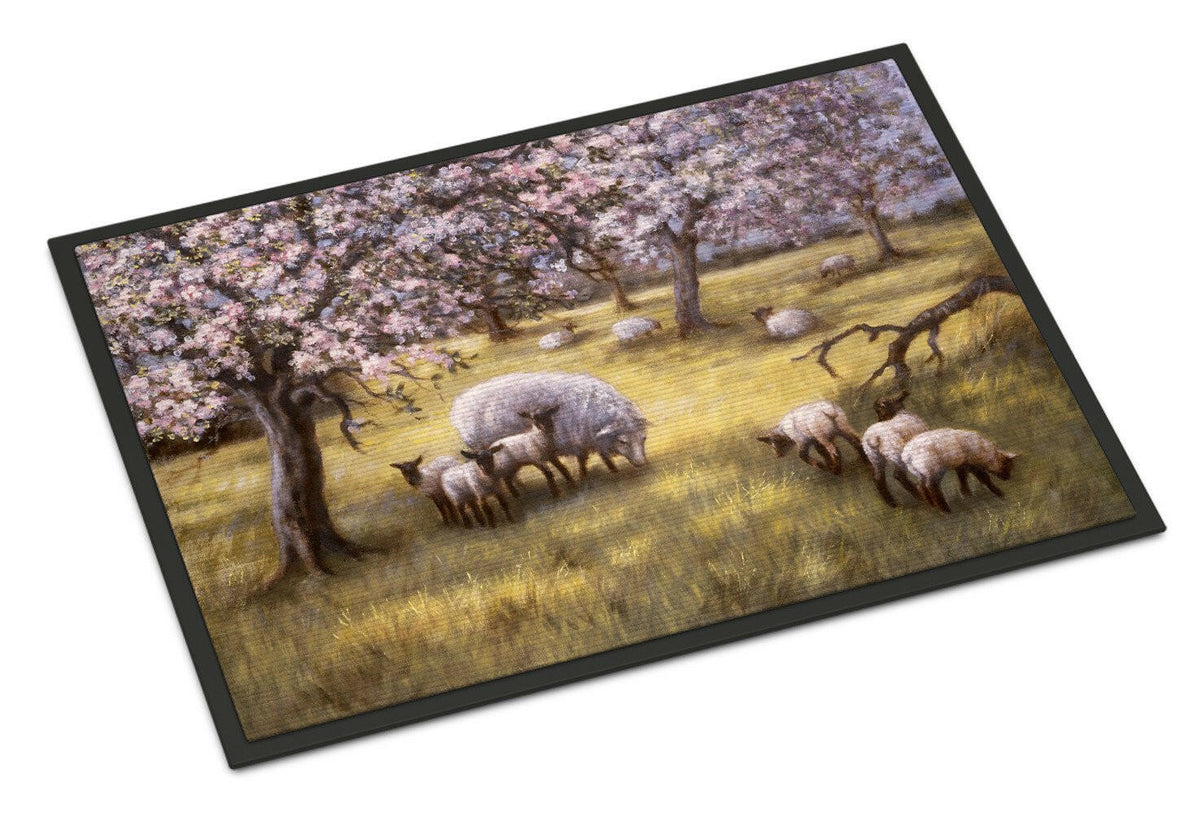 Sheep by Daphne Baxter Indoor or Outdoor Mat 18x27 BDBA0133MAT - the-store.com