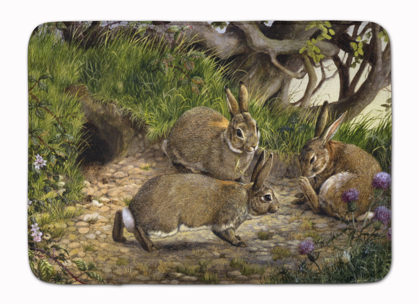 Rabbits and the Rabbit Hole Machine Washable Memory Foam Mat BDBA0136RUG - the-store.com