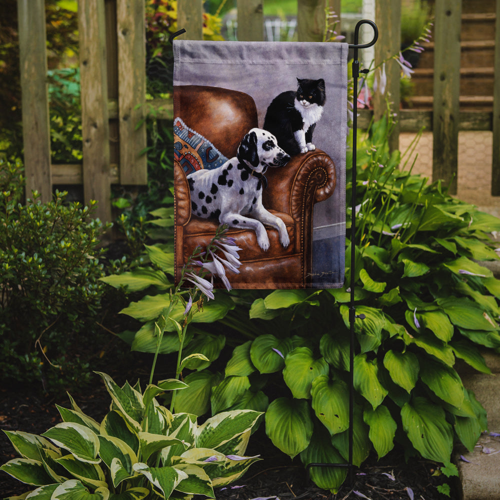 Dalmatian with Cat Flag Garden Size BDBA0265GF.