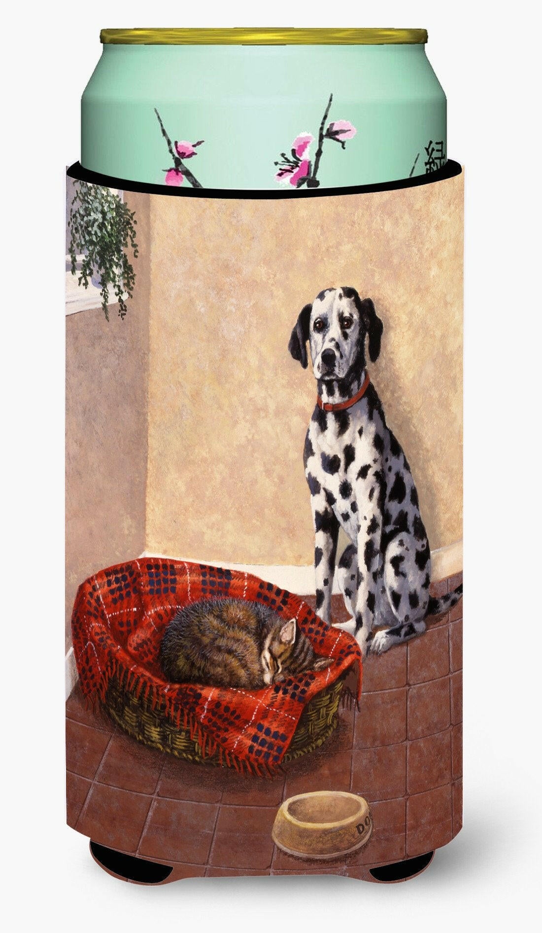 Dalmatian Somebody is in my bed Tall Boy Beverage Insulator Hugger BDBA0305TBC by Caroline's Treasures