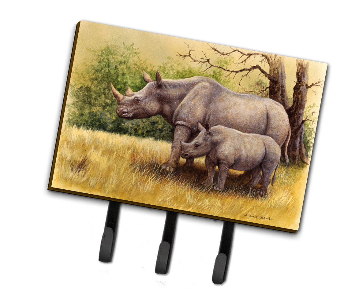 Rhinoceros by Daphne Baxter Leash or Key Holder BDBA0306TH68  the-store.com.