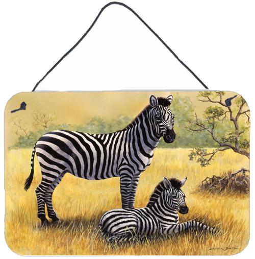 Zebras by Daphne Baxter Wall or Door Hanging Prints by Caroline's Treasures