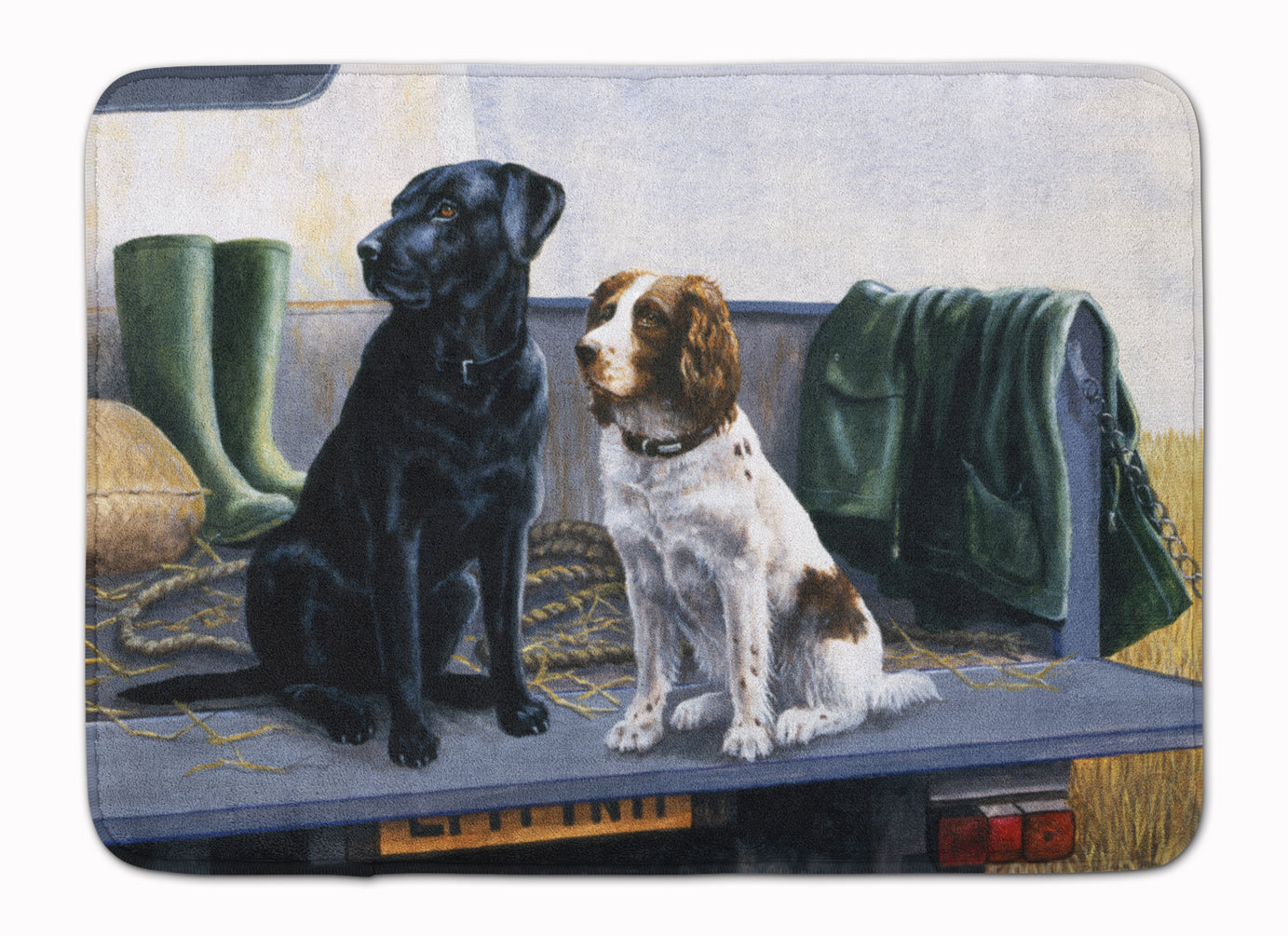 On The Tailgate Labrador and Springer Spaniel Machine Washable Memory Foam Mat BDBA0341RUG - the-store.com