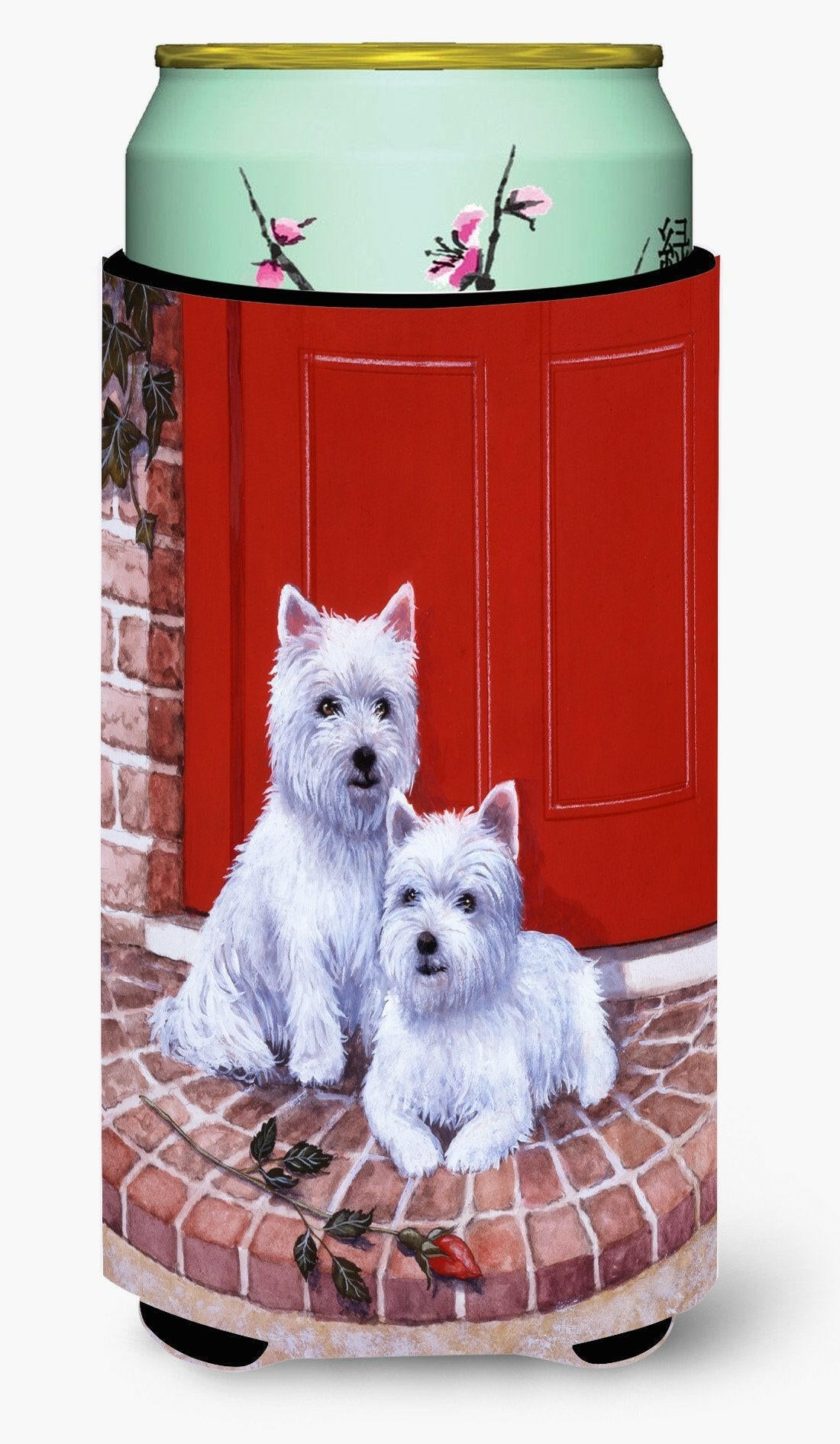 Red Door Westies Tall Boy Beverage Insulator Hugger BDBA0348TBC by Caroline&#39;s Treasures